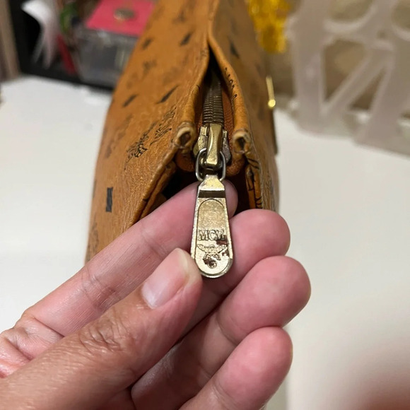 MCM Cognac Pouch - Picture 5 of 14